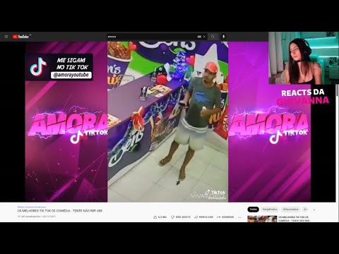GIOVANNA REAGINDO OS MELHORES TIK TOK DE COMÉDIA - TENTE NÃO RIR