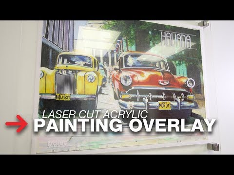 Acrylic Painting Frame | Laser Cut Custom Frame | Speedy 400
