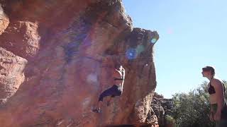 Video thumbnail of Director's Cunt, 7a+. Rocklands