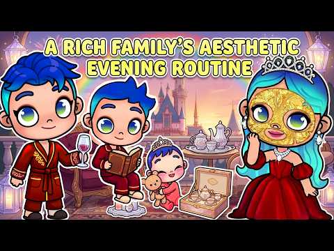 Rich Family Evening Routine 💎🌙 Luxury Night & Cozy Aesthetic Moments💕  Clara Avatar World