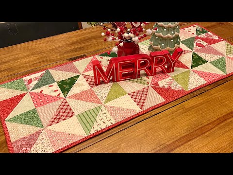 Charm Pack Table Runner, Stitch-mas #4