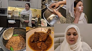 Itni bari khushi k bawajod Depression || Dopahar main bnaia chicken and Daal || Face mask