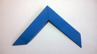 Como hacer un boomerang de papel origami★