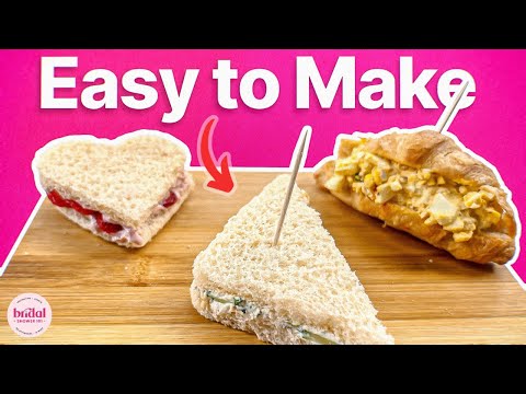 Cucumber, Egg Salad, & Strawberry Tea Sandwiches – Easy & Elegant