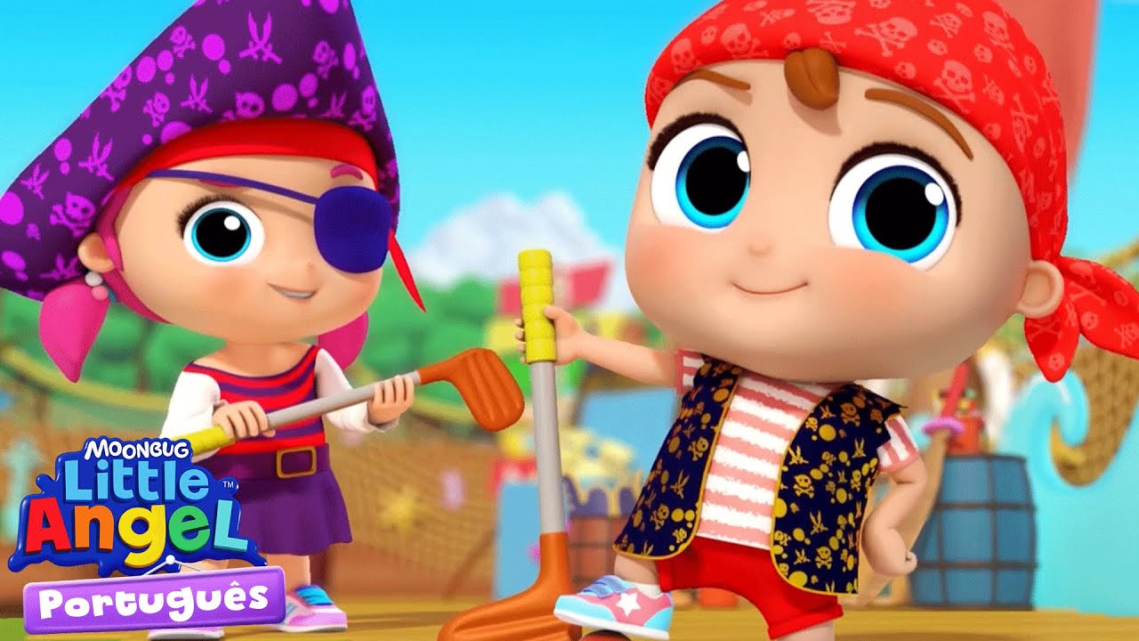O Pirata Joãozinho 😄🏴‍☠️🦜 Little Angel Brasil | Músicas Infantis em Português