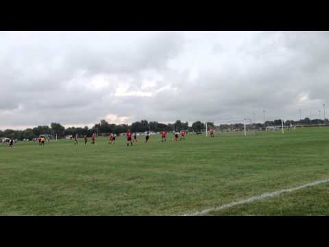 Free kick hits cross bar. U13F Legacy FC