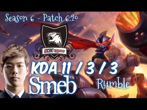 ROX Smeb RUMBLE vs POPPY Top - Patch 6.20 NA Ranked