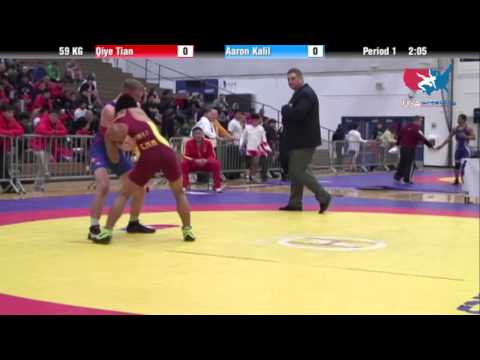 GR 59 KG - R16 - Qiye Tian (CHN) vs. Aaron Kalil (USMC)