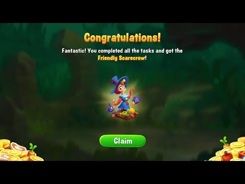 @Fishdom Win Strikes Level 8472 - 8484, Got Last Reward 🎁 from Prize Harvest: Friendly Scarecrow