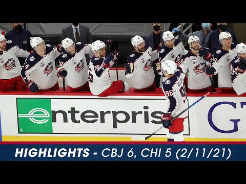 GAME HIGHLIGHTS: CBJ at CHI (2/11/21)