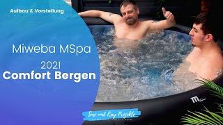 Miweba MSpa 2021 Comfort Bergen C-BE061 - 6 Personen | Aufblasbarer Whirlpool | Test mit Aufbau