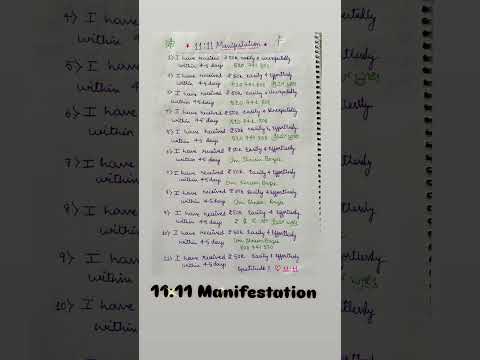 11:11 Manifestation Method✨