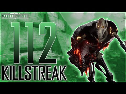 Caped General Grievous 112 Killstreak on Yavin IV | Star Wars Battlefront 2