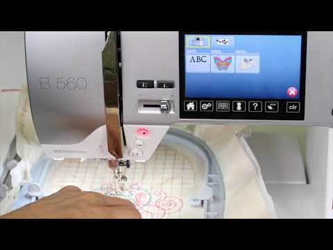 Bernina 560 91 Calibrating the Embroidery Hoop