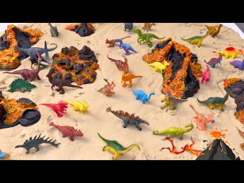 Volcano Dinosaur Island Toys | Lava Escape with T Rex toys for kids