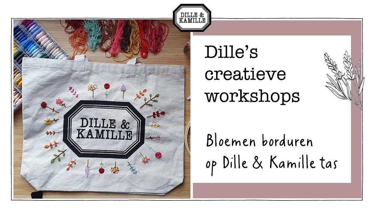 Borduren met Jasmijn van 'Met Duizend Kusjes' | Creatieve online workshops bij Dille & Kamille