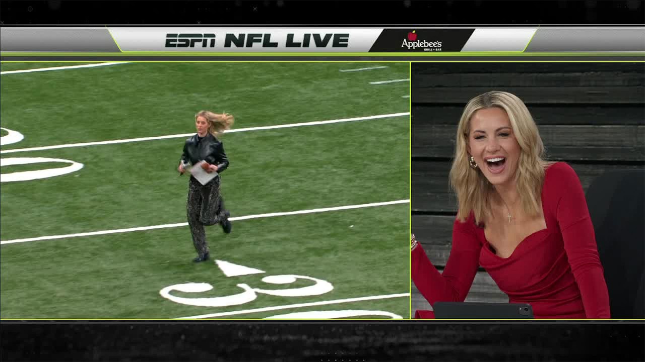 Chris Berman calls highlights of Laura Rutledge! 🍿 🤣 | NFL Live