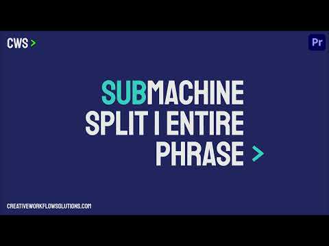 SubMachine - Split 1 Entire Subtitle Phrase