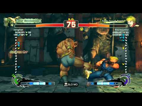 SSF4 AE: Zangitan (Zangief) vs Playerjun52 (Ken) - Ranked Match (720p HD)