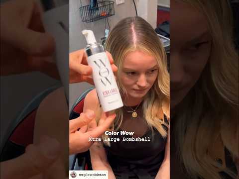 Get Instant Volume on Dry Hair Using @colorwowhair Xtra Large Bombshell #volumizer #volume #bighair