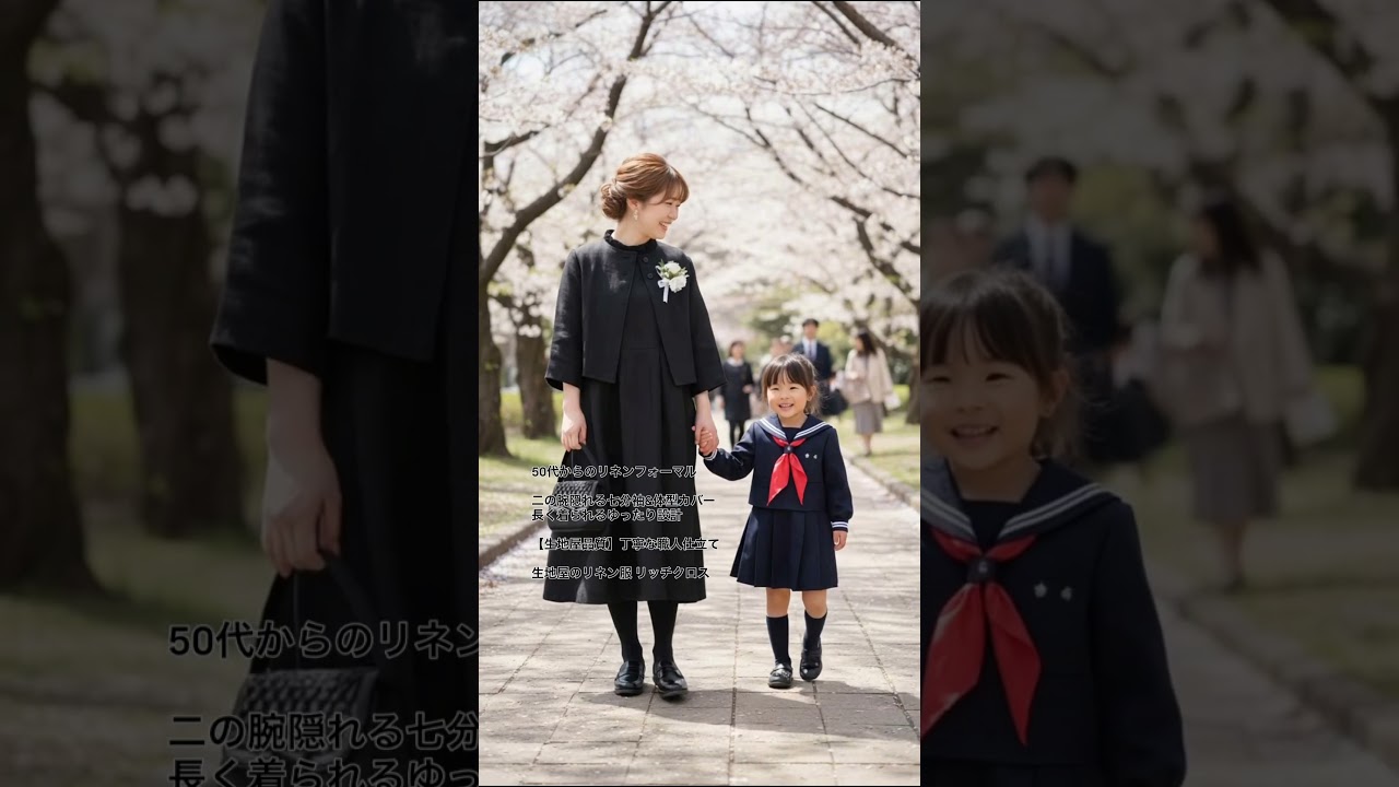 洋裁動画で一番よく使っていたリネンツイル～やっぱりきれい #入学式 #卒業式 #ワンピース