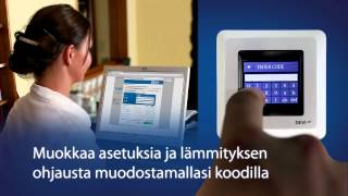 Termostaatti DEVIreg Touch, kosketusnäyttö, valkoinen tuotevideo
