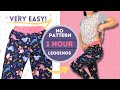EASY 1 Hour Leggings Step By Step Tutorial On How To Draft And Sew Leggings That Fit