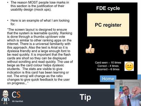 Coursework design  -  step 2 screen design - OCR GCE Computer Science