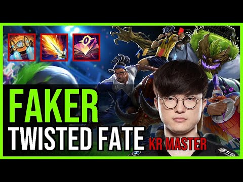 Faker - TWISTED FATE vs. AKALI Mid | KR Master