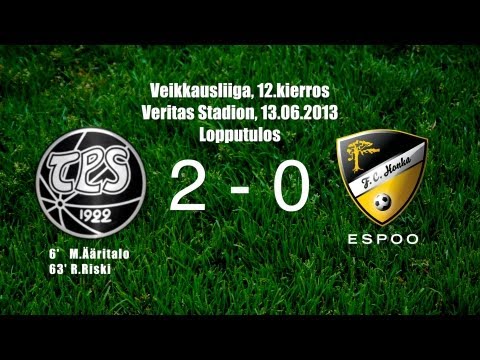 HonkaTV kooste: TPS - FC Honka 2-0 [13.06.2013]