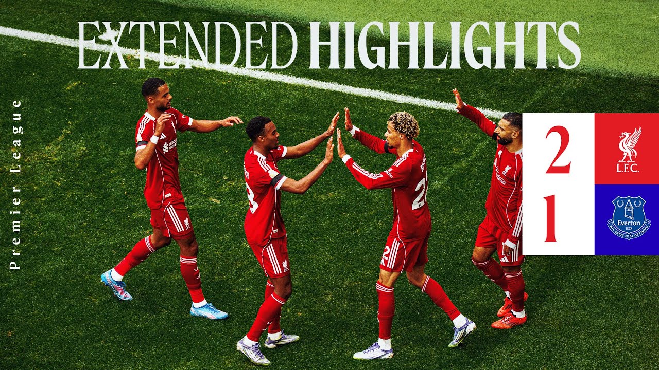 Extended Highlights: Liverpool 2-1 Everton | Ekitike & Gravenberch win the derby - YouTube