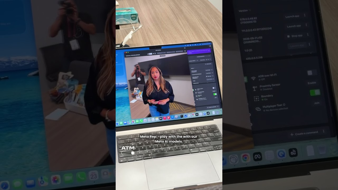 Demo: 3D Meta Hologram Calls on Meta VR Glasses