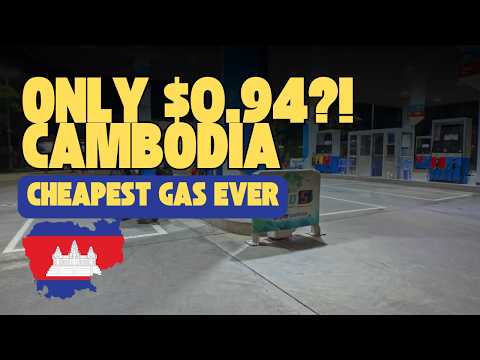 You Won’t Believe How Cheap Gas Is in Cambodia! 🇰🇭