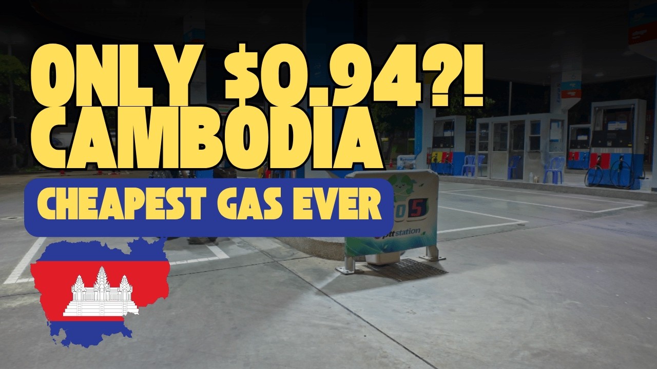 You Won’t Believe How Cheap Gas Is in Cambodia! 🇰🇭