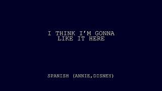 Musik-Video-Miniaturansicht zu I Think I'm Gonna Like It Here (Spanish) Songtext von Annie (OST)