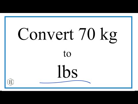 So konvertieren Sie 70 Kilogramm in Pfund (70 kg in lbs)