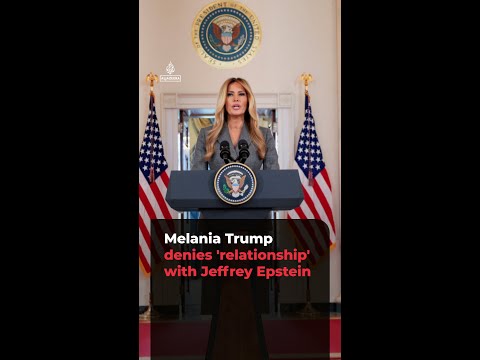 Melania Trump denies 'relationship' with Jeffrey Epstein | AJ#shorts