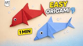 Adorable Paper Dolphin | Easy Origami Tutorial for Beginners