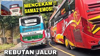 Download lagu Ngeblong hampir adu banteng !! ngamuk parah bus primajasa kejar kejaran sama bus sugeng rahayu mp3