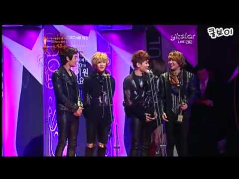 [110120] SHINee Won Popularity Award - 20th High1 Seoul Music Awards