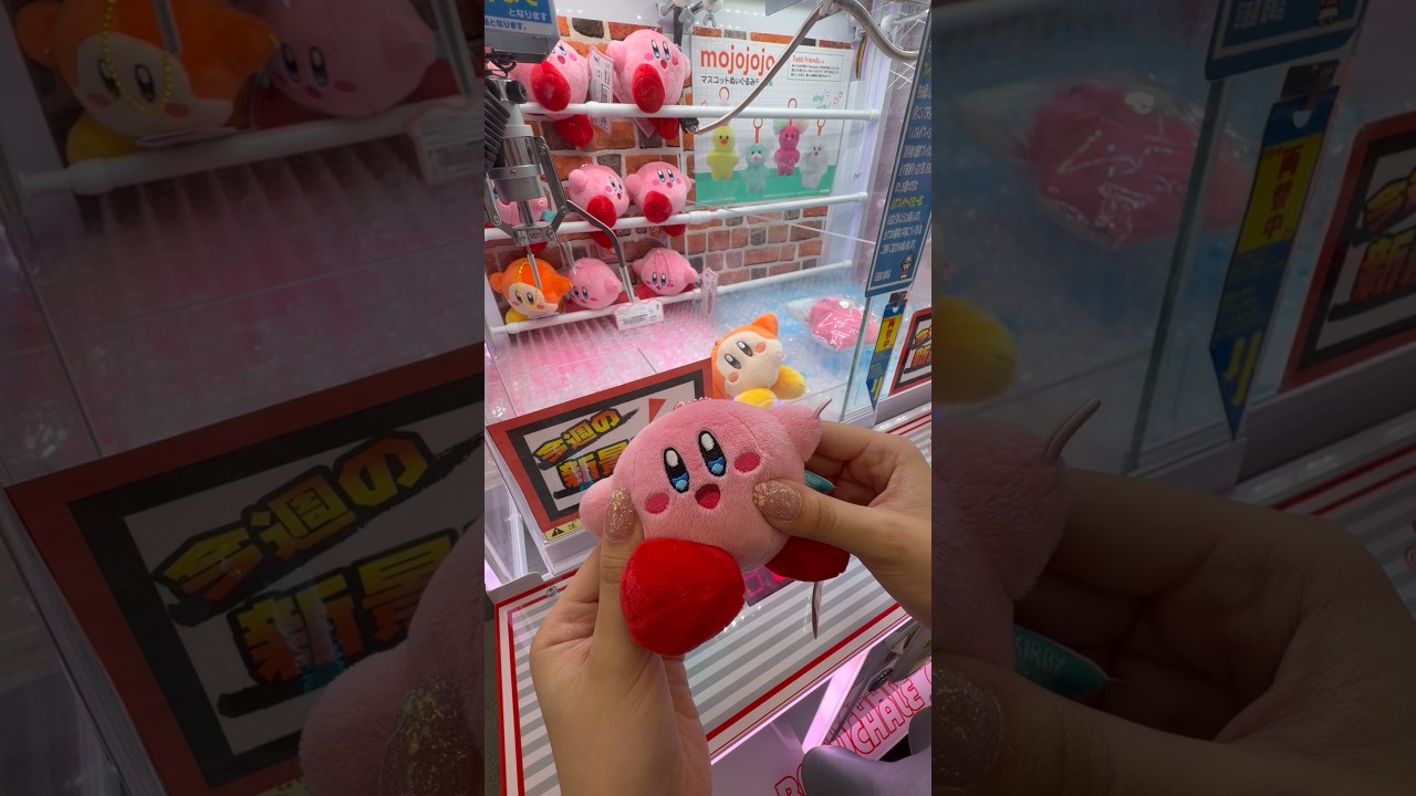 可愛すぎるカービィを取れるまで挑戦したら… #クレーンゲーム #ufoキャッチャー #カービィ #ぬいぐるみ