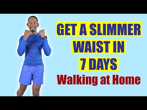 40-Minute Walking In Place Workout for A Slimmer Waist in 7 Days🔥400 Calories🔥