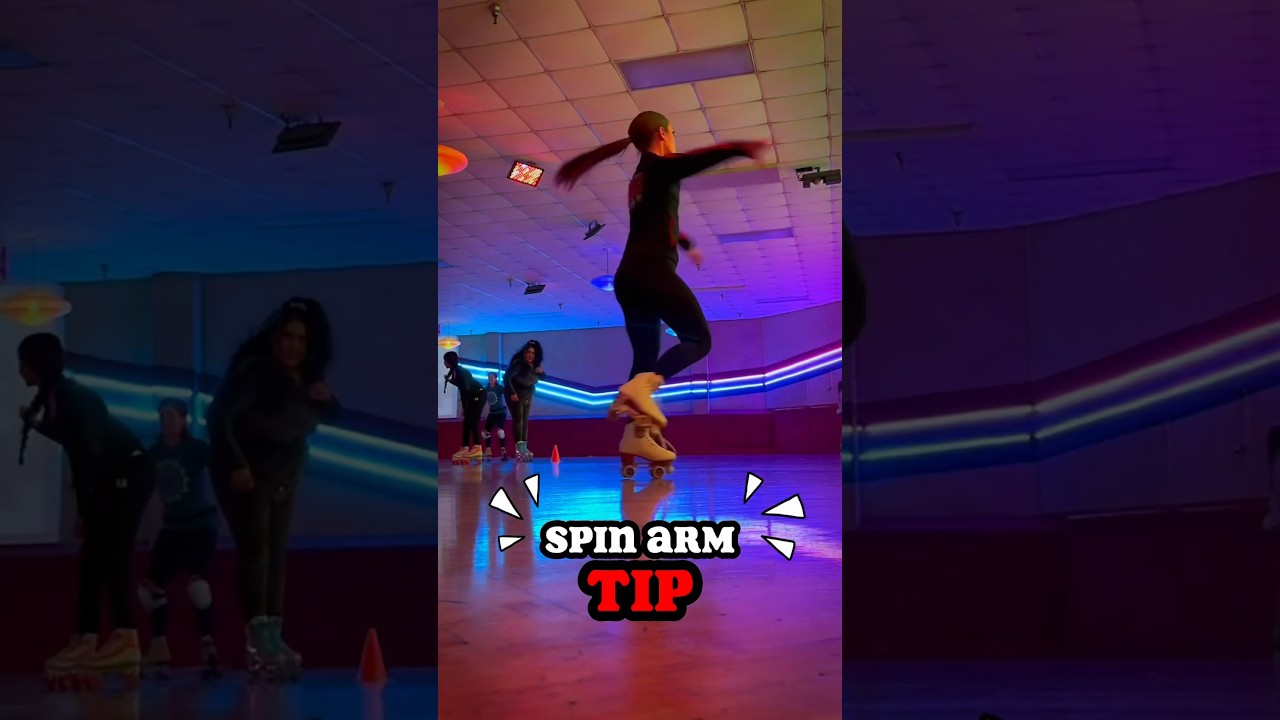 Spin Arm Tip For One Foot Spins For Beginners: