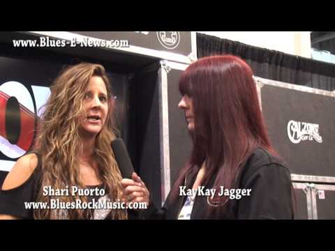 Shari Puorto Kicks It with KayKay Jagger @ Winter NAMM 2014