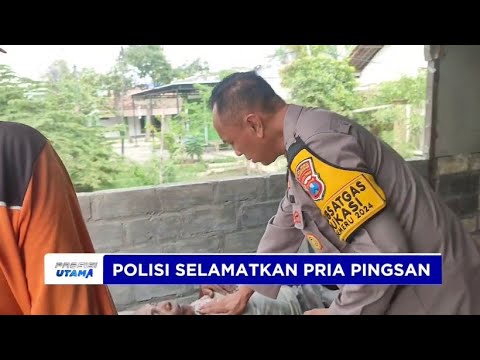 PERSONEL POLRES LAMONGAN BAWA SOPIR TRUK SAKIT KE PELAYANAN MEDIS