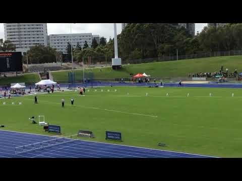 NSW LAs State Champs 2017  Grace Adams  U14 Girls 200m Hurdles Final
