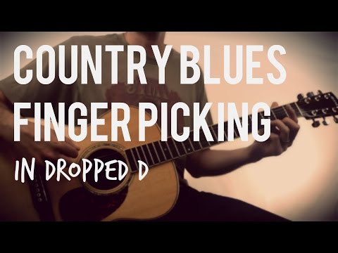 Country Blues Fingerpicking in Dropped D | Tuesday Blues #059