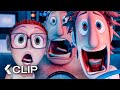 Flint FIGHTS A Giant Food Storm CLOUDY WITH A CHANCE OF MEATBALLS Clip