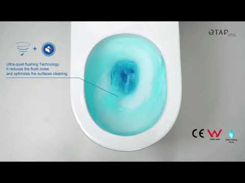 Qtap Taurus Унитаз подвесной Ultra Quiet 490×360×380 мм, Matt Black, с сиденьем Slim Duroplast / Soft-close / - фото 1 - id-p2501161634