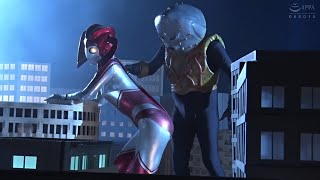 Download lagu [Superheroine highlight] Red Ultrawoman vs Monster #superheroines #powerrangers   mp3